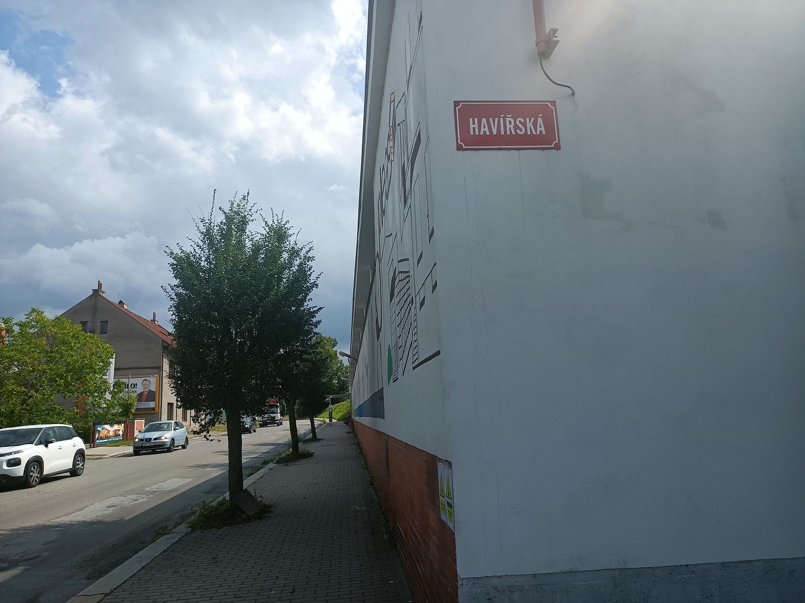 Havířská ulice před rekonstrukcí